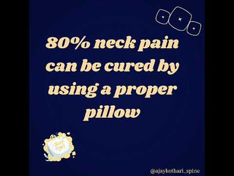 Which pillow you should use to avoid neck (spine) pain