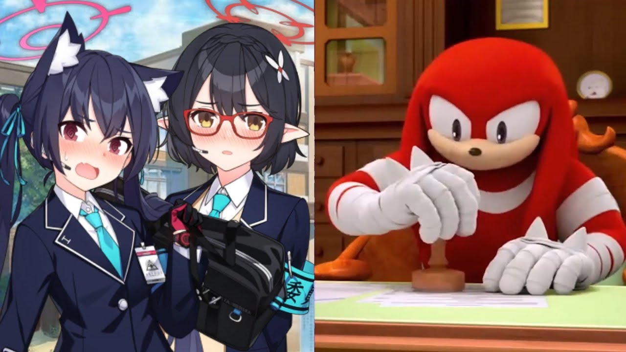 【ブルアカ】ナックルズが過酷な生徒を評価する様です③ Knuckles rates Blue Archive Girls