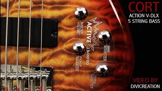 Video thumbnail for CORT 5 String Bass Guitar ACTION V-DLX by DIVI CREATION