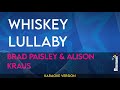Whiskey Lullaby Brad Paisley Alison Kraus KARAOKE