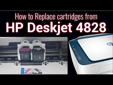 How to Remove or Replace Cartridges from HP Deskjet 4828 Printer