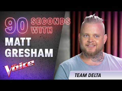 The Blind Auditions: 90 Seconds With Matt Gresham | The Voice Australia 2020