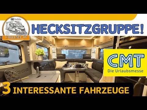 CMT 2026 in Stuttgart - 3 interessante Wohnmobile mit Hecksitzgruppe #cmt #messebericht