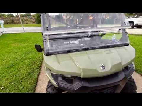 2020 Can Am Defender-EXHAUST FUMES-NO LEG ROOM-KOLPIN SPLIT WINDSHIELD