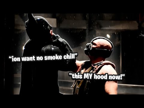 The time BANE robbed BATMAN and BLEW his BACK OUT