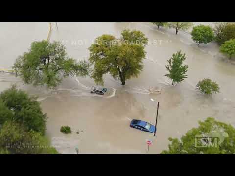 08-22-2022 Haltom City, TX -  Rapid rise in creek causes homes to be evacuated