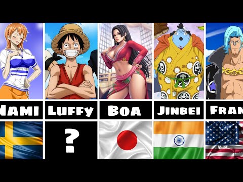 Nationality of One piece charatcters