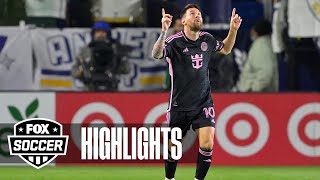 Inter Miami's Lionel Messi scores the equalizer vs. LA Galaxy in 92' | MLS on FOX