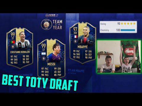 WORLDS FIRST 190 FUT DRAFT (3 Team of the Years in 1 Draft) - Fifa 19