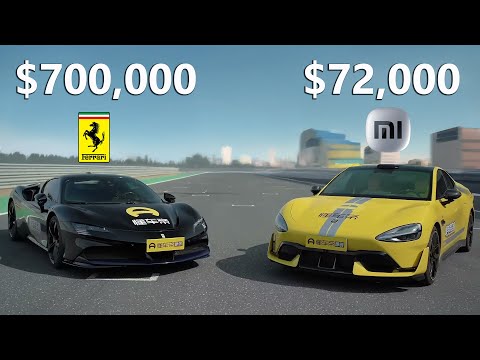 Xiaomi vs Ferrari: TRACK RACE & DRAG RACE