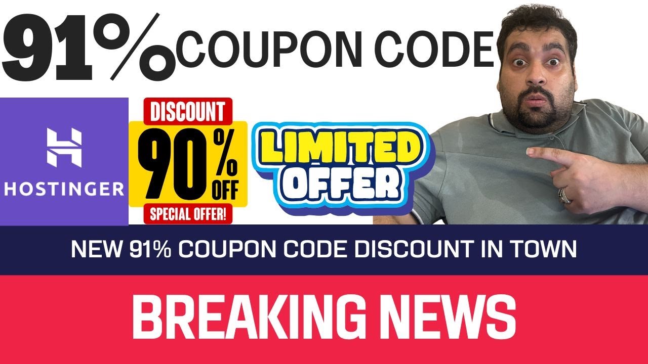 How to Buy Your Hostinger Hosting with 91% Discount Coupon Code NOW!