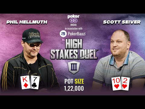 Phil Hellmuth Vs Scott Seiver | Pot Size 122000