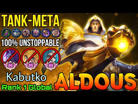 Unstoppable Tank META Aldous WipeOut Supreme Enemies! - Top 1 Global Aldous by Kabutko - MLBB