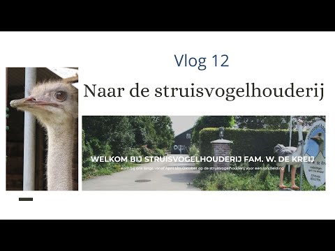 Vlog 12 De kerkenraden bezoeken de struisvogelhouderij in Boerakker.