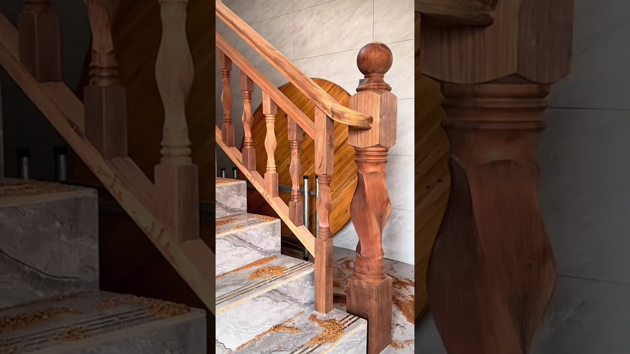 Solid Wood Stair Handrail Bend | Full Process