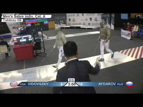 Veterans 2019 M S indiv Cat A T8 VIDOVSZKY USA vs AYDAROV RUS
