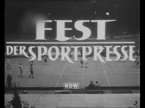 Kuzorra und Szepan beim Fest der Sportpresse 1957