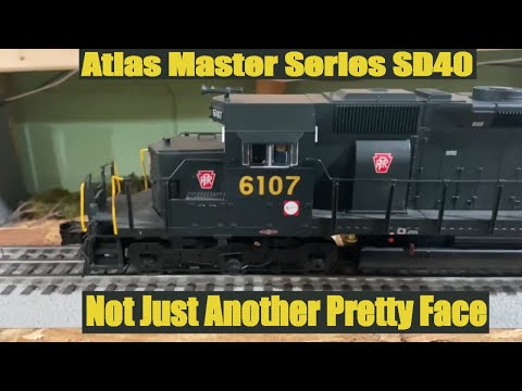 The Atlas Master Series O-Scale SD40 in Pennsy livery with TMCC and Railsounds. Powerful & beautiful