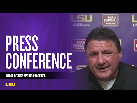 Video: Ed Orgeron's Press Conference After LSU's Spring Practice On Tuesday, March 23