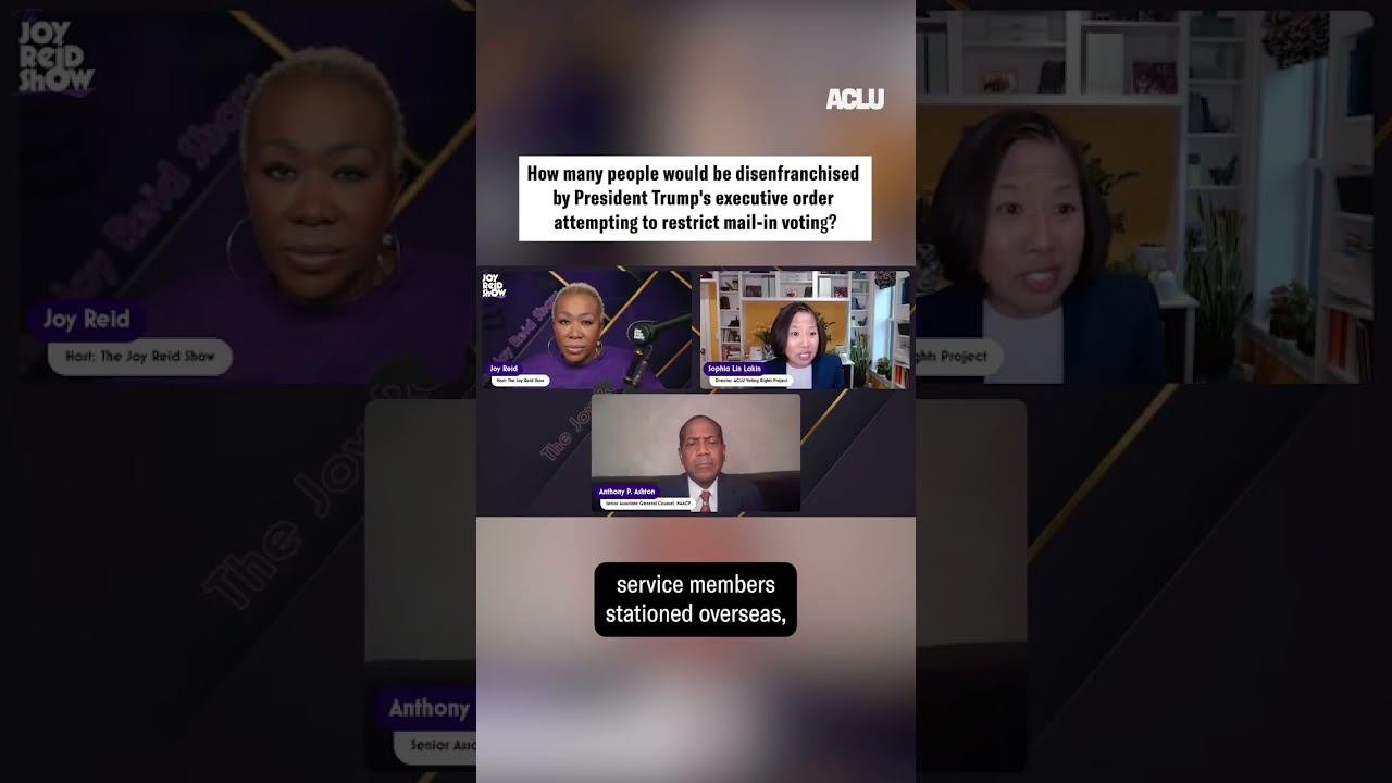 ACLU Joins Joy Reid to Defend Voting Rights From President Trump| #aclu #voting #votingrights| ACLU
