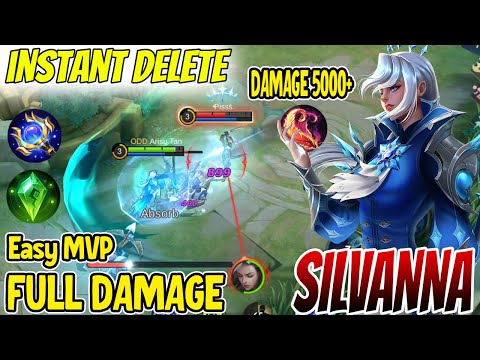 SILVANA NICE SKILL TIMING AUTO INSTANT DELETE ENEMY - Silvanna Best Build 2023 ~ MLBB