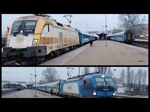 VONATOK CEGLÉDEN EGY HIDEG TÉLI, ESŐS DÉLUTÁNON