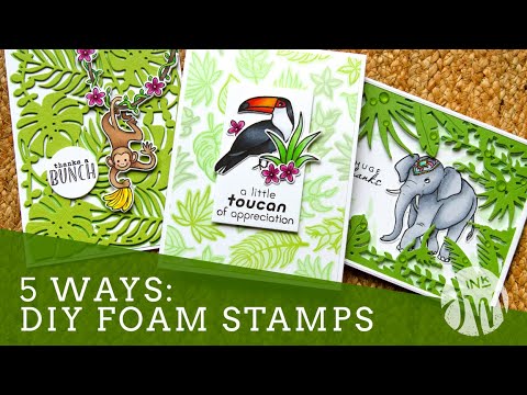 5 WAYS: DIY Foam Stamps