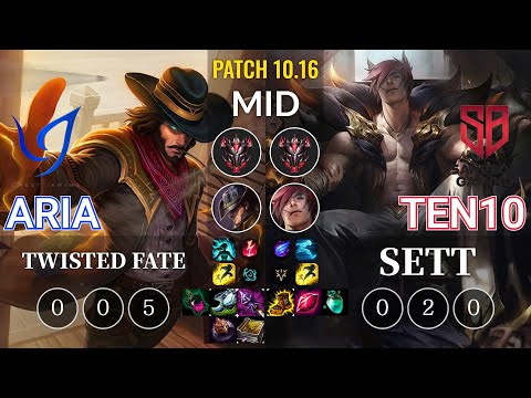 CGA Aria Twisted Fate vs SB Ten10 Sett Mid - KR Patch 10.16