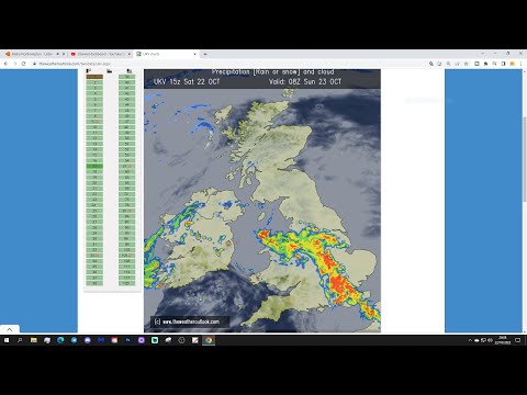 UK Weather Forecast: Torrential Rain And Thunderstorms Moving Northwards (Sunday 23rd October 2022)