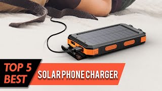 5 Best Solar Phone Chargers | Port for All Cellphones, Tablets, and Electronic Devices | Review 2023