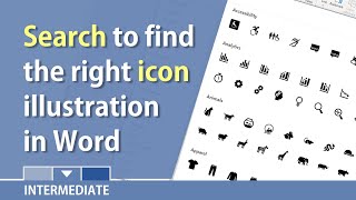 Search for icons in Word, Excel, PowerPoint, and Outlook by Chris Menard