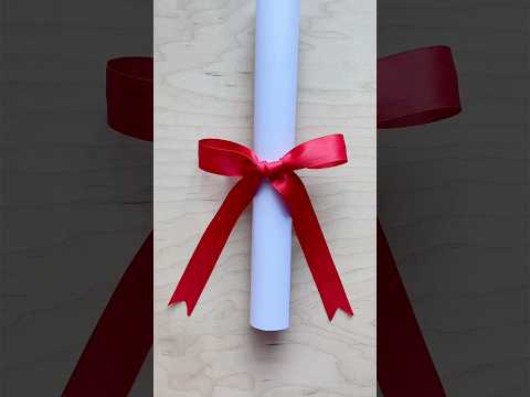 How to Tie a Ribbon Bow 🎀/Super Easy Ribbon Bows /如何打蝴蝶结/简单蝴蝶结系法 #ribbonbow #diy #bows #蝴蝶结 ￼