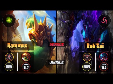 GrandMaster RAMMUS [Aftershock] (Jungle) VS  REK'SAI - Grandmaster EUW Patch 11.7
