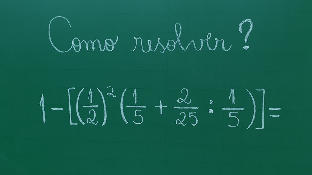 💥 EXPRESSÃO NUMÉRICA COM FRAÇÕES - Professora Angela Matemática