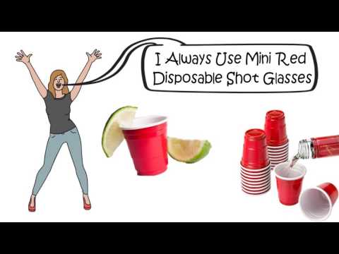 Disposable plastic shot glasses