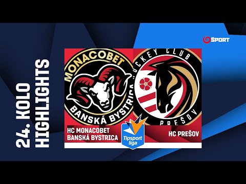 24. kolo: HC MONACObet Banská Bystrica - HC Prešov 6:0 (1:0, 2:0, 3:0)