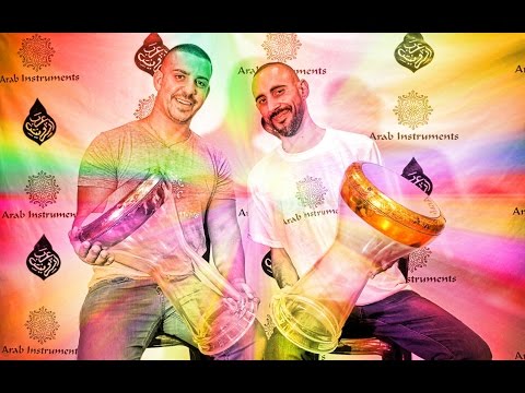 Transparent / Glass Darbuka - Silver & Gold