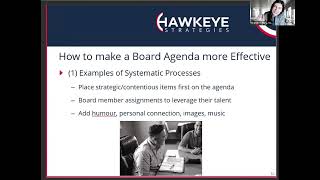 Crafting an Effective Board Agenda – For Directors and CEOs