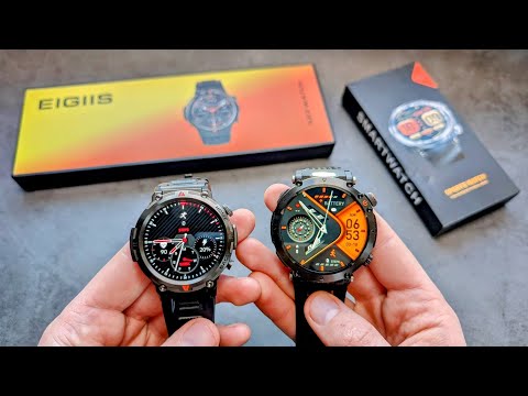 Test und Vergleich der Smartwatches KE3 und HT30 mit Taschenlampe (Eigiis, Jelloo, Lige, Senbono,...