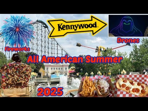 Kennywood All American Summer (Food, Fireworks & Drones)#5 Best Theme Park USA