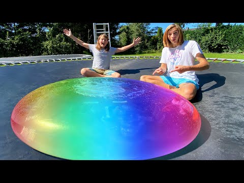 TRAMPOLINE vs INDESTRUCTIBLE GIANT WATER BOMB!
