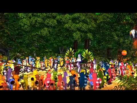 Jungle shuffle Manu kidnapping the princess and destroyed the statue and gets banished from village