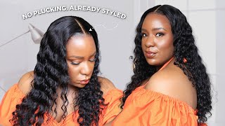 Absolutely Stunning Loose Deep Wave HD Lace Wig | Pre Plucked Pre Styled Easy Install | Wiggins Hair