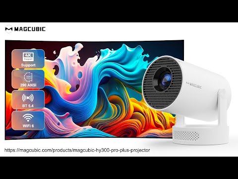 Мини Проектор для Дома HY300 Pro+ Домашний Проектор для Фильмов Смарт Проектор на Стену с Wi FI 6 и Android 11 Проектор для Кино - фото 1 - id-p3024791499