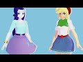 My Little Pony Back It Up Rarity And Applejack