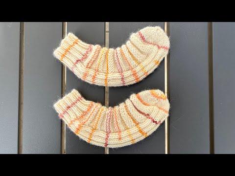 Babysocken in Bananenform