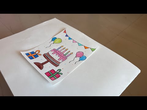 Easy birthday greeting card