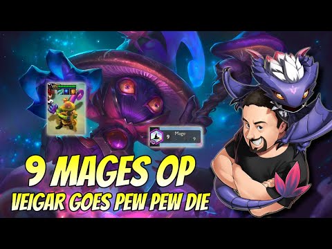 9 Mage Veigar 3 goes PEW PEW YOU DIE! | TFT Fates | Teamfight Tactics