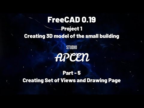 FreeCAD 0.19 - Creating 3D model of the small building - Part 5