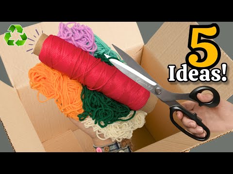 Trasforma il cartone in TESORI sorprendenti! 😍♻️ 5 idee geniali di riciclo che vendo!